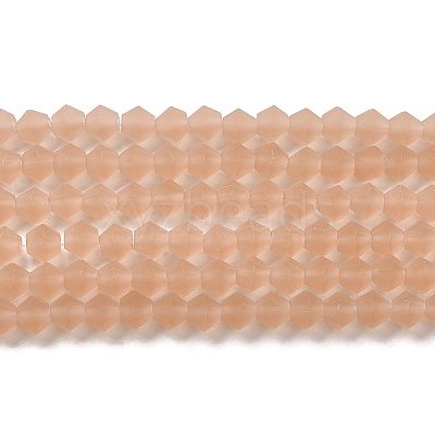 Imitate Austrian Crystal Frosted Glass Beads Strands GLAA-F029-TM2mm-B12-1