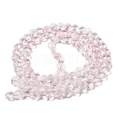 Baking Paint Transparent Glass Beads Strands DGLA-A08-T8mm-KD01-1