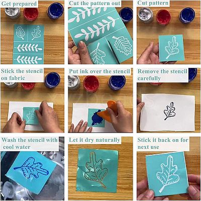 Self-Adhesive Silk Screen Printing Stencil DIY-WH0173-021-K-1