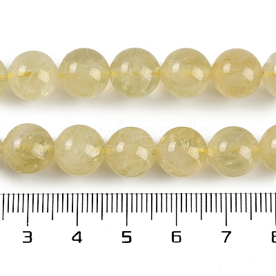 Natural Lemon Quartz(Heated) Beads Strands G-H062-A01-03-1