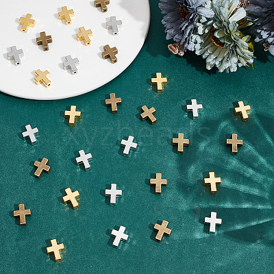 30Pcs 3 Colors Tibetan Style Alloy Beads TIBEB-HY0001-11-1