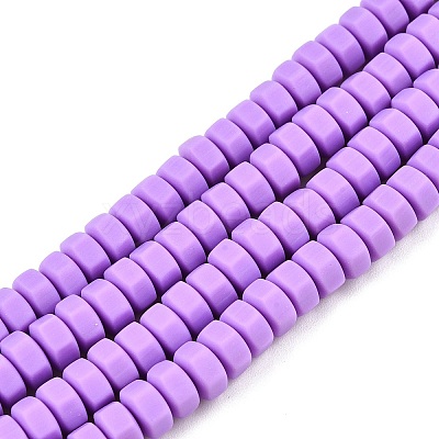 Handmade Polymer Clay Beads Strand CLAY-T021-01O-1