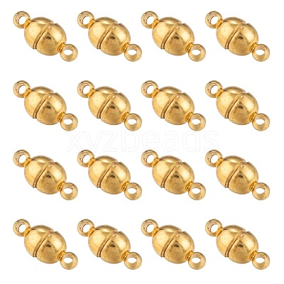 Brass Magnetic Clasps with Loops X-KK-D331-G-NF-1