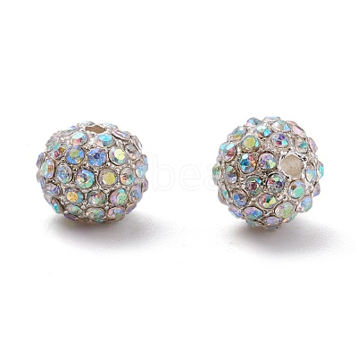 Alloy Rhinestone Beads RB-A034-10mm-A28S-1