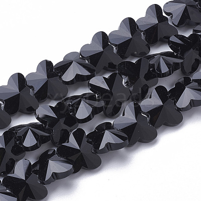 Transparent Glass Beads GLAA-Q066-14mm-B01-1