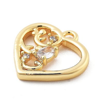 Brass Micro Pave Cubic Zirconia Pendants LS-KK-H511-01G-04-1