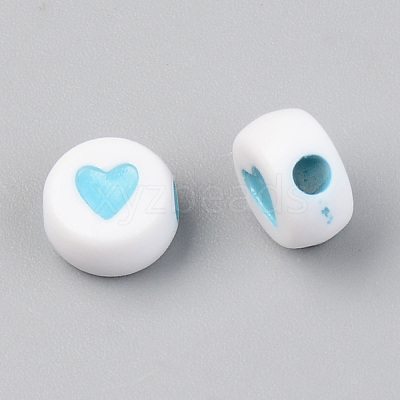 Opaque Acrylic Beads X-ACRP-T004-02-1