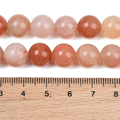 Dyed Natural Pink Jade Beads Strands GG-CBAD029-A12-10mm-1