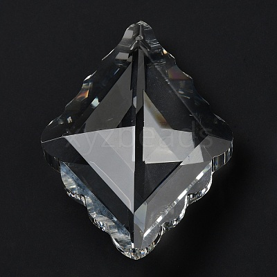 Transparent Glass Pendants GLAA-R223-05C-1