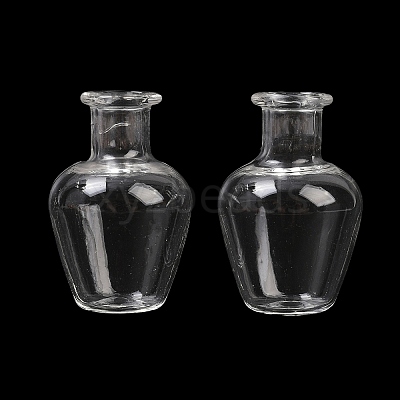 Transparent Glass Beads Containers GLAA-G123-07-1