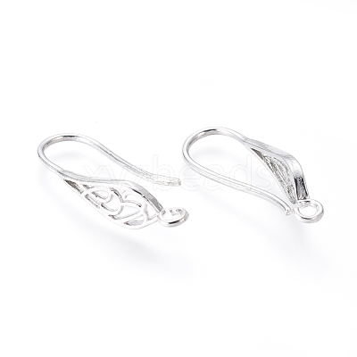 Brass Earring Hooks KK-G374-11-1