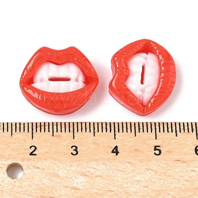 Funny Opaque Resin Cabochons CRES-D312-01B-1