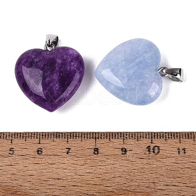 Dyed Natural Quartz Pendants G-Q606-101P-1