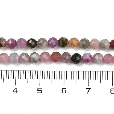 Natural Multicolor Tourmaline Beads Strands X-G-C181-B04-03-1