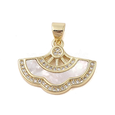 Brass Micro Pave Cubic Zirconia Pendants KK-I712-42G-1