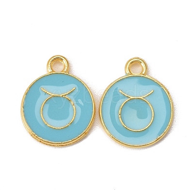 Alloy Enamel Pendants ENAM-S124-01B-16C-1