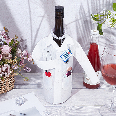 2Sets 2 Styles Felt Wine Bottle Cover Bag Decoration & Findings AJEW-CP0011-83-1