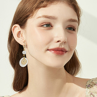 20Pcs 2 Color Brass Leverback Earring Findings KK-BBC0013-63-1