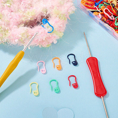 200Pcs Plastic Locking Stitch Marker TOOL-TADJ0001-05-1