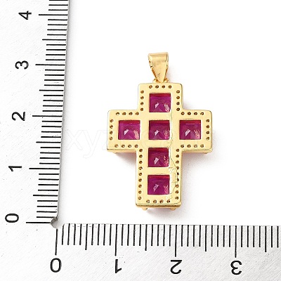 Brass Pave Cubic Zirconia Pendants CU-CBA03AF-17G-03-1