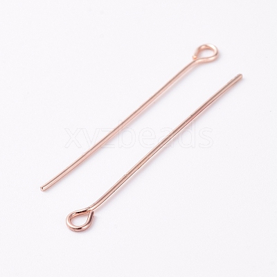 Brass Eye Pins KK-TAC0002-19RG-1