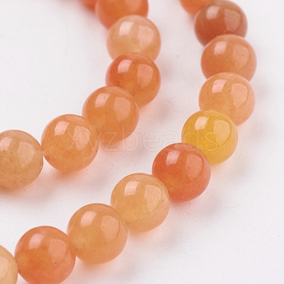 Natural Red Aventurine Beads Strands GSR023-1