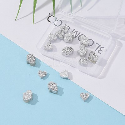 16Pcs 2 Style  Imitation Druzy Gemstone Resin Beads RESI-NB0001-54-1