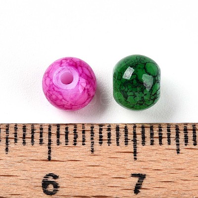 Baking Paint Glass Beads DGLA-S115-6mm-MS-1