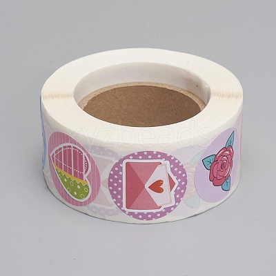 Self-Adhesive Kraft Paper Gift Tag Stickers X1-DIY-G013-A21-1
