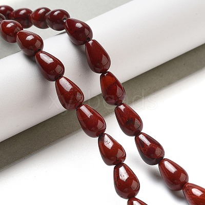 Natural Red Rainbow Jasper Beads Strands G-B106-A33-02-1