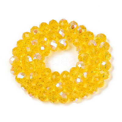 Electroplate Glass Beads Strands EGLA-A034-T10mm-L30-1
