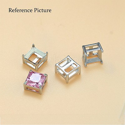 304 Stainless Steel Rhinestone Claw Settings STAS-U042-05C-P-1
