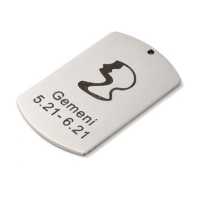 Non-Tarnish 304 Stainless Steel Pendants STAS-C098-01F-P-1
