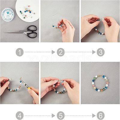 Natural Mixed Gemstone Beads G-NB0001-81-1