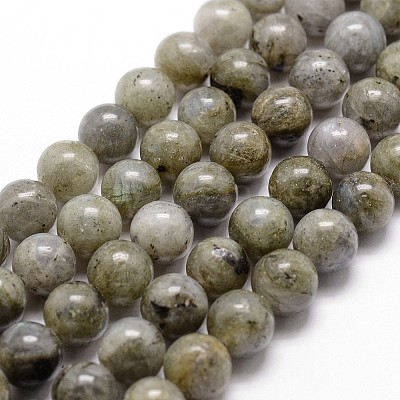 Natural Labradorite Bead Strands G-G735-29-8mm-1