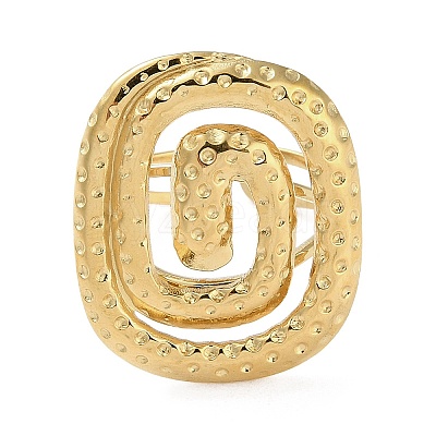 Ion Plating(IP) 304 Stainless Steel Finger Rings RJEW-C075-05H-G-1