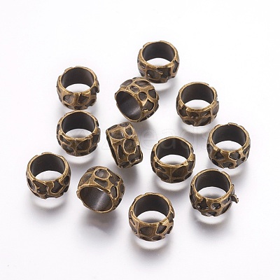 Rondelle Tibetan Style Alloy Beads MLF10982Y-NF-1