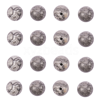 200Pcs Natural Map Stone/Polychrome Jasper/Picasso Stone/Picasso Jasper Beads G-CJ0001-61-1