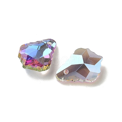 AB Color Plated Electroplate Glass Pendants EGLA-O003-06C-16-1
