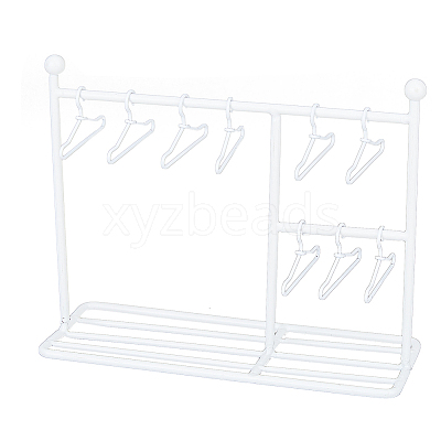 Iron Doll Clothes Rack & Hangers DJEW-FH0001-16B-1