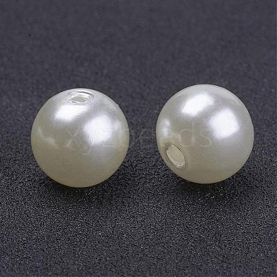 Imitated Pearl Acrylic Beads PACR-10D-12-1