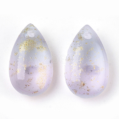 Two Tone Transparent Spray Painted Glass Charms X-GLAA-T017-02-B03-1
