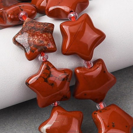 Natural Red Jasper Beads Strands G-K359-E04-1
