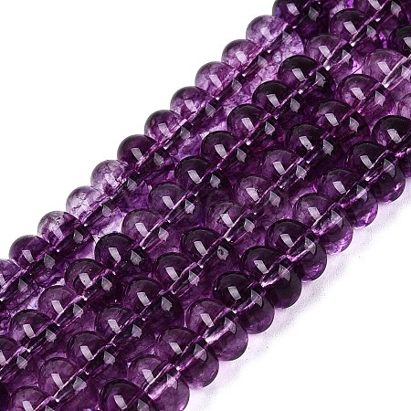 Crackle Transparent Glass Beads Strands GLAA-N074-02A-05-1