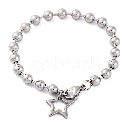 304 Stainless Steel Bracelets BJEW-M001-01P-06-1