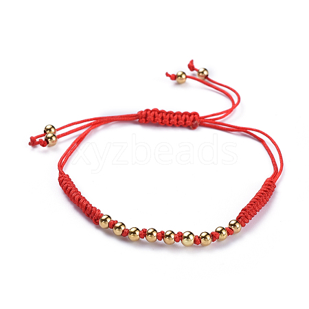 Adjustable Nylon Cord Braided Bead Bracelets BJEW-JB04426-02-1