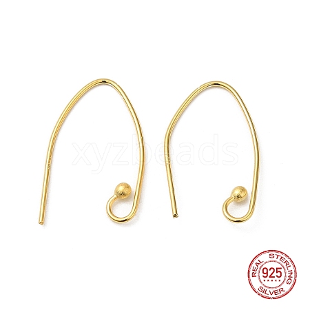 925 Sterling Silver Earring Hooks STER-M117-01G-1
