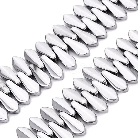 Electroplate Glass Beads Strands EGLA-Q134-01A-B02-1