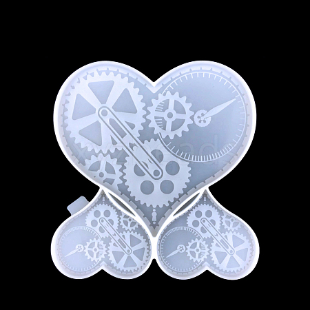 DIY Heart with Gear Wall Decoration Silicone Molds VALE-PW0001-088A-1