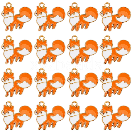 30Pcs Thanksgiving Day Alloy Enamel Pendants ENAM-SC0005-82-1